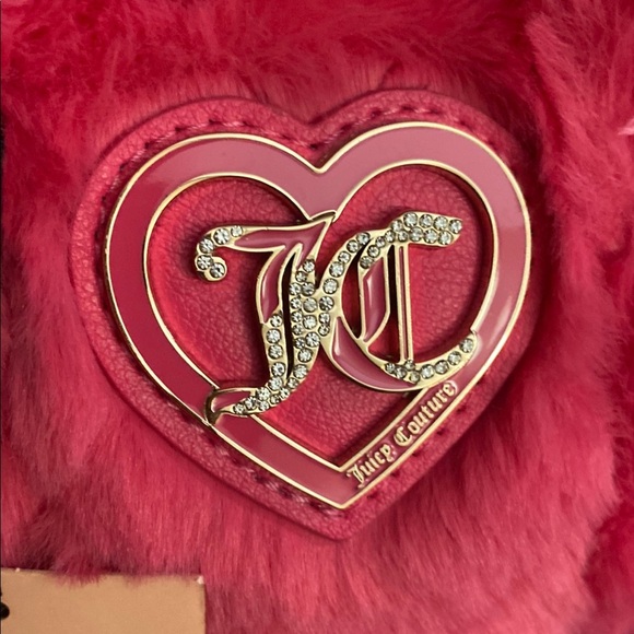 NWT Juicy Couture Pink Faux Fur Handbag - Picture 3 of 4